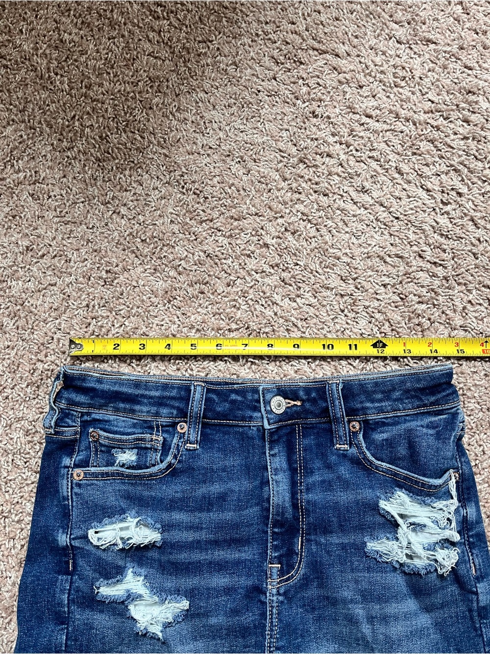 American Eagle High Rise Denim Shorts - Picture 7 of 9